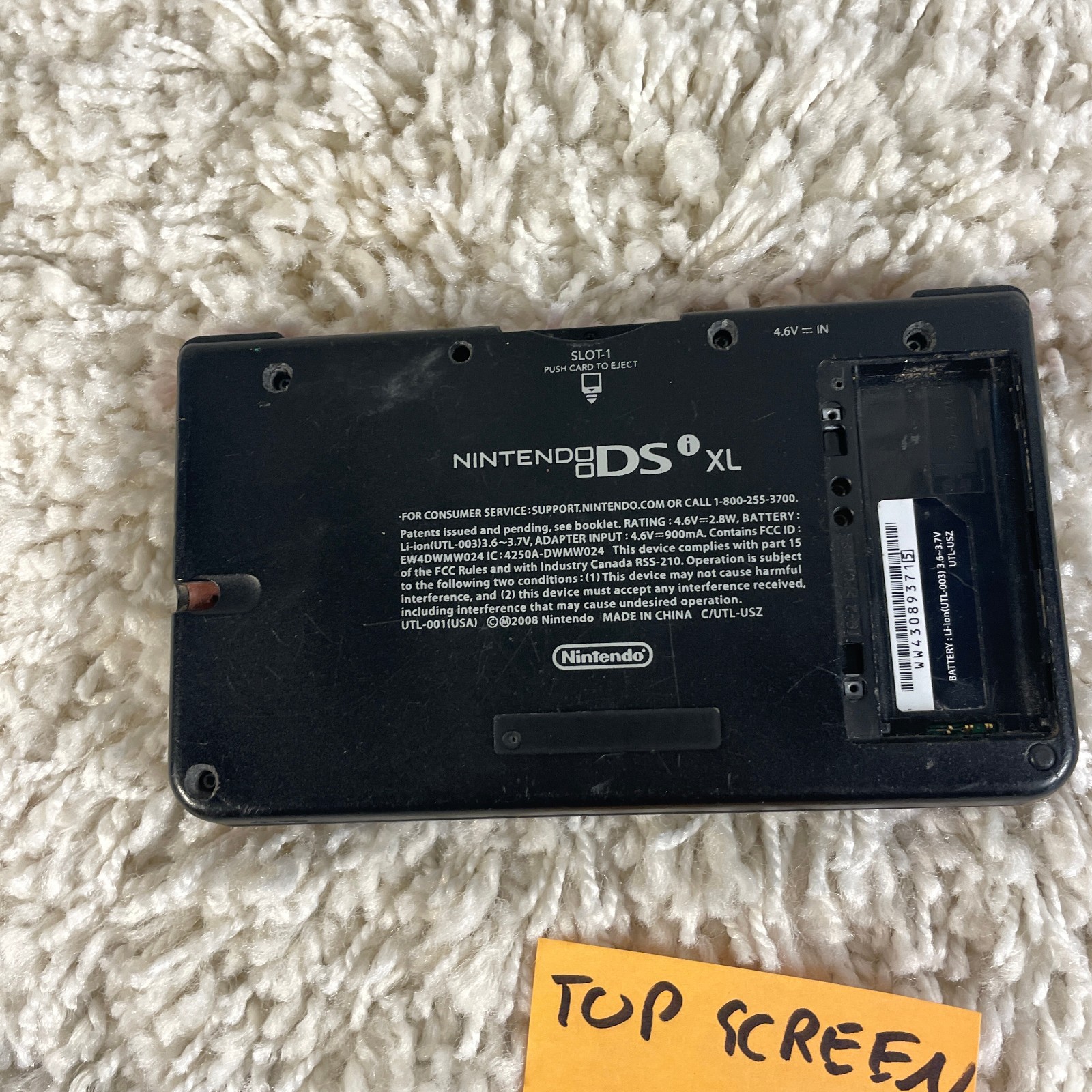 Nintendo DSi XL Red Super Mario Bros. 25th Anniversary Edition UTL-001 PARTS