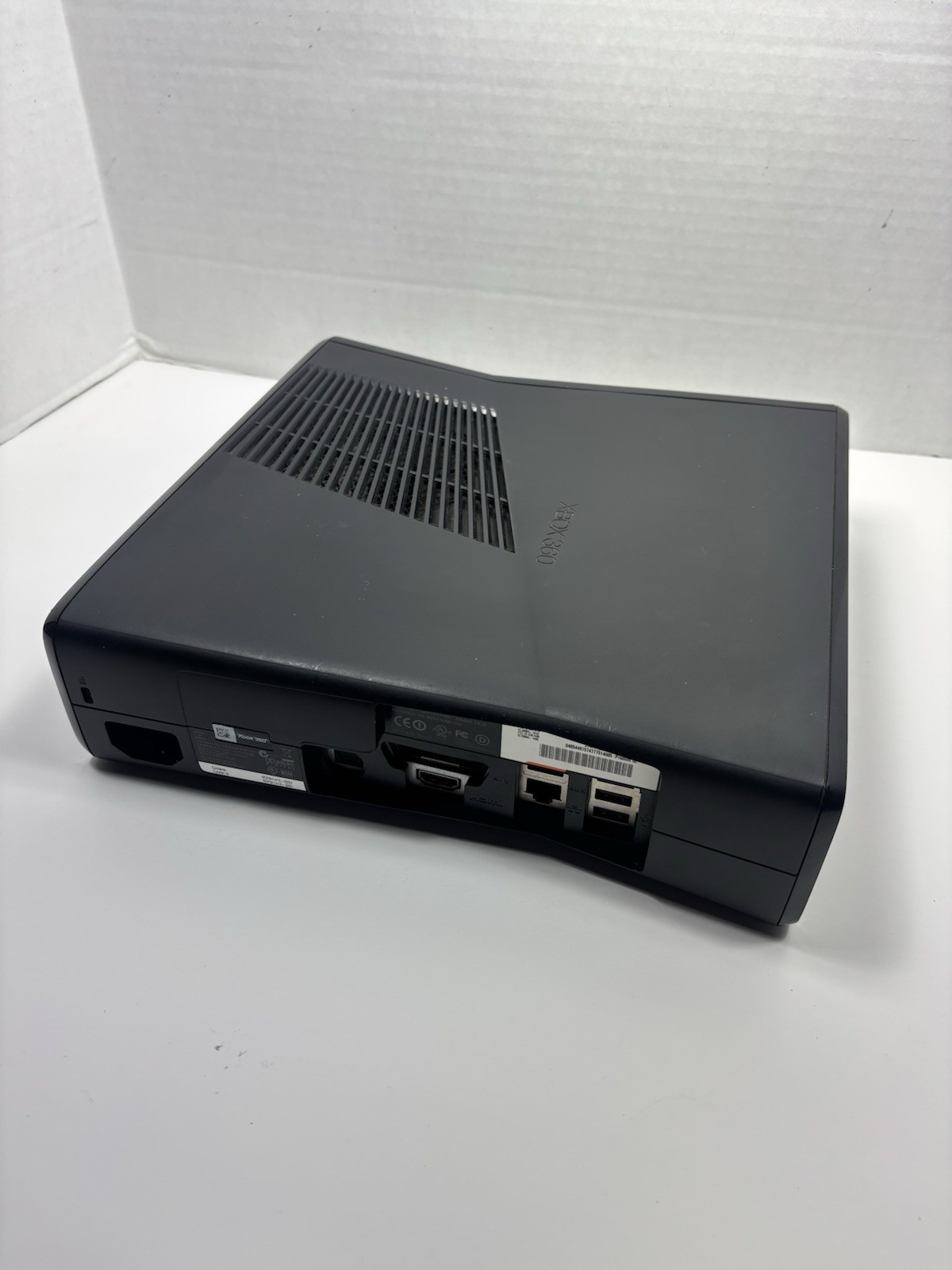 Microsoft Xbox 360 Slim Black 4gb console Bundle CIB 6 Games | Tested, No Kinect