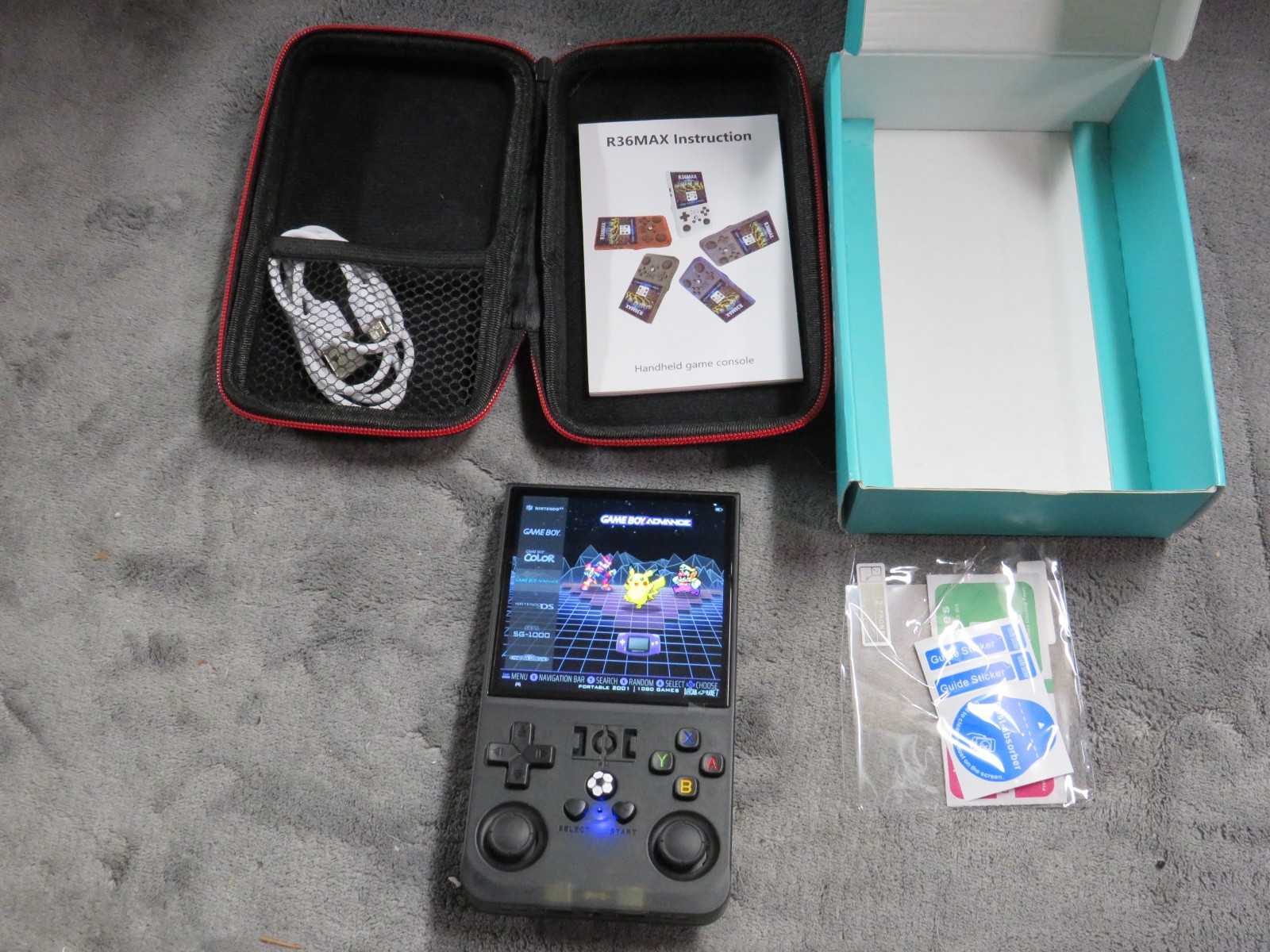 R36MAX Retro OPEN SOURCE Handheld Game Console with 64GB. Built-in Games