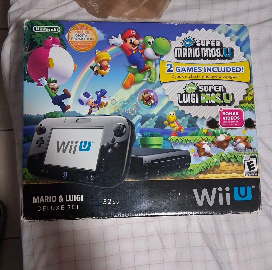 Nintendo Wii U Mario & Luigi Premium Pack 32GB Black Handheld System