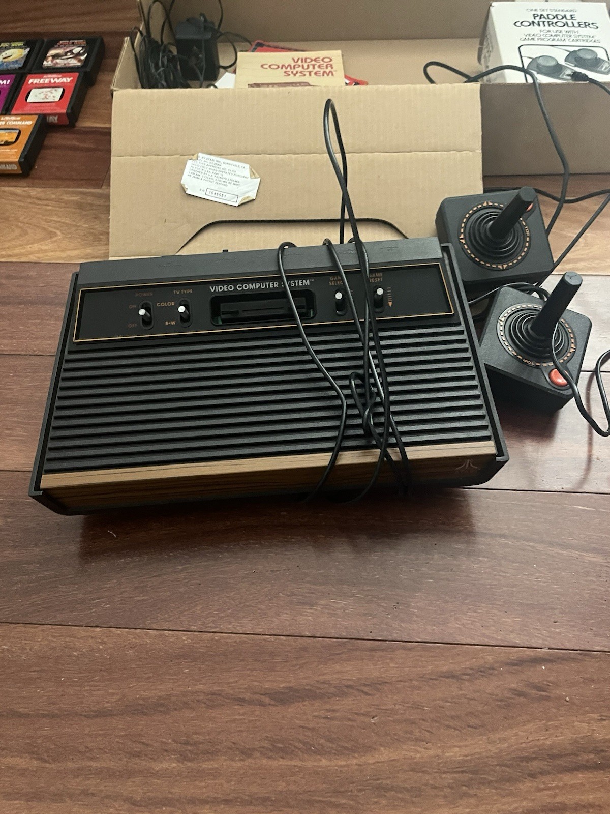 Atari CX-2600A Video Computer System Console with Controllers & Original Box ✅