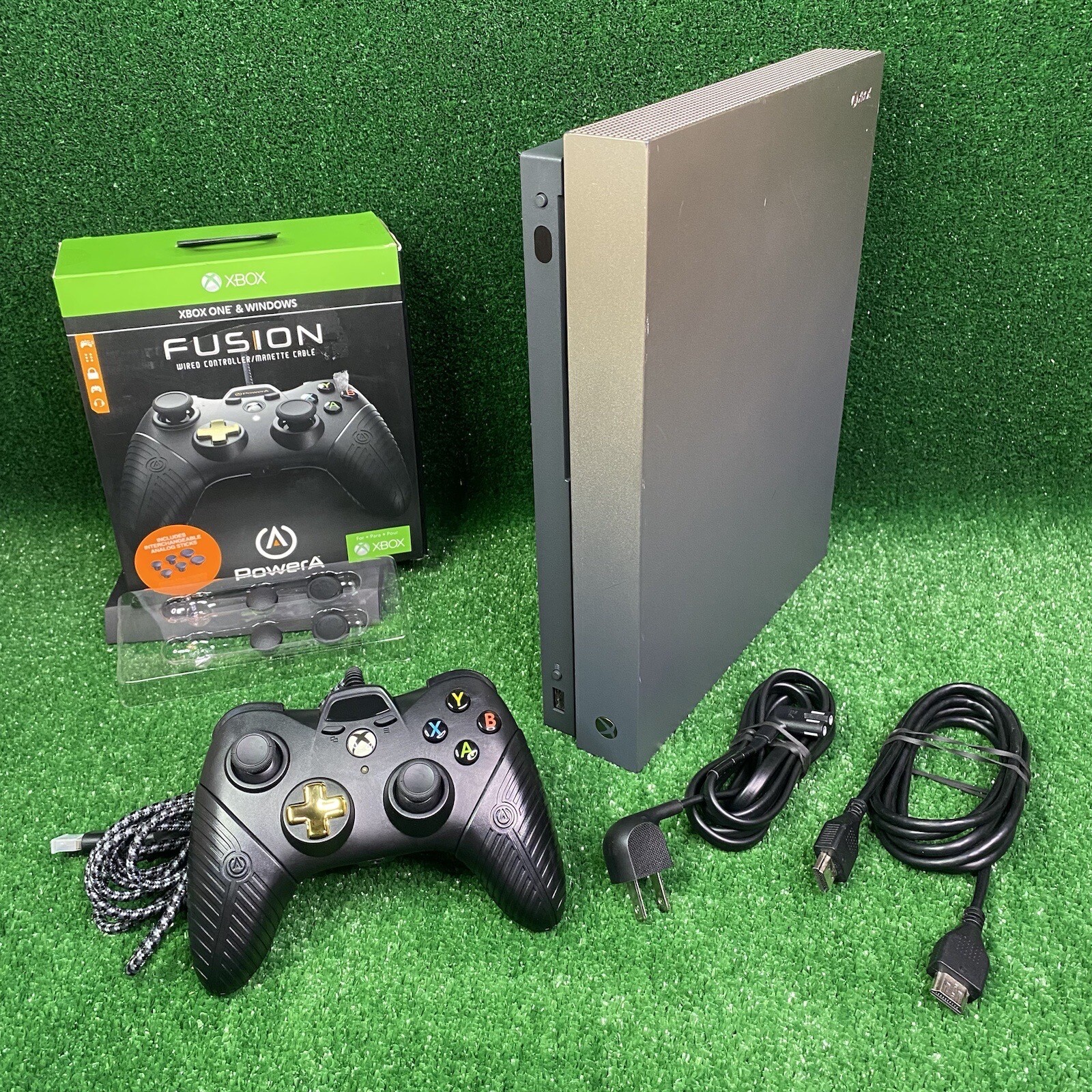 Microsoft Xbox One X 1787 Gold Rush Limited Edition 1TB Console W/Controller