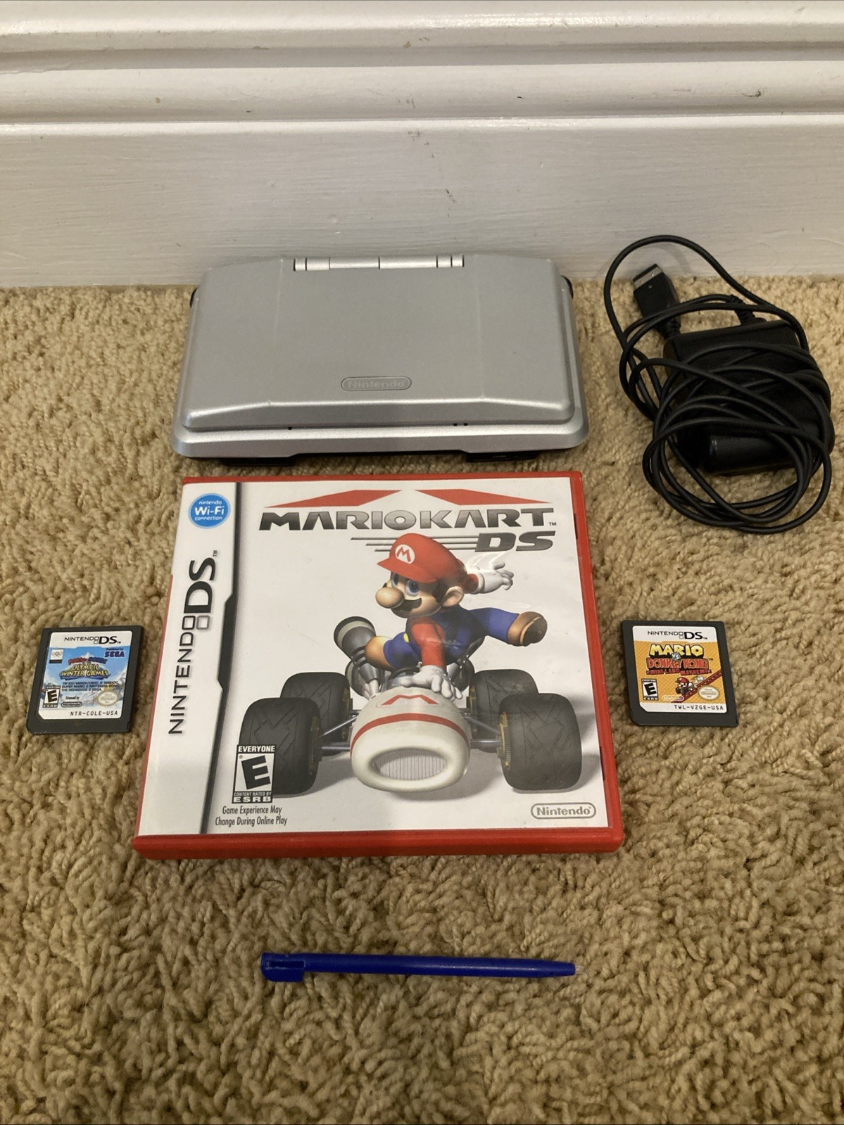 Nintendo DS Original Silver Console – Mario Kart Bundle TESTED!