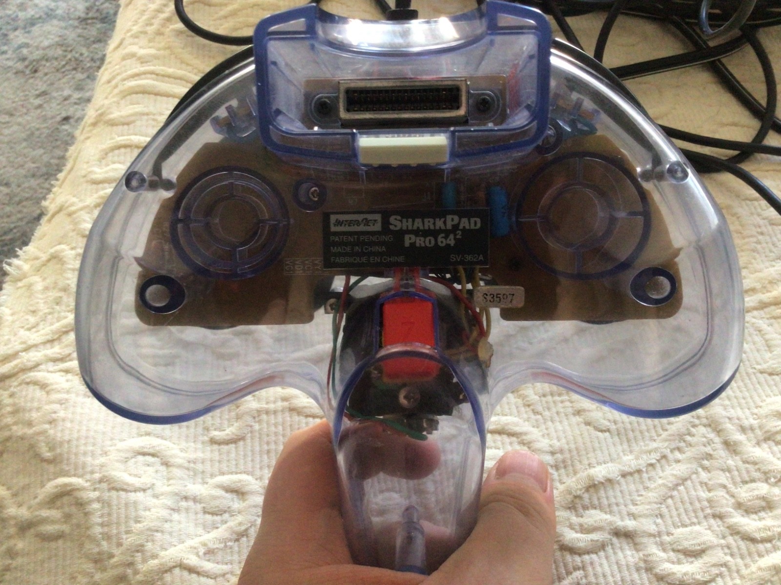 Nintendo 64 Console with wires-two first part controllers-one third party