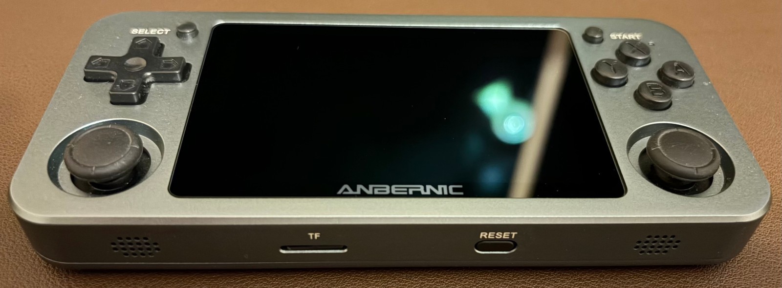 Anbernic 351M Retro Handheld Game Console with Carrying Case, Space Gray Color