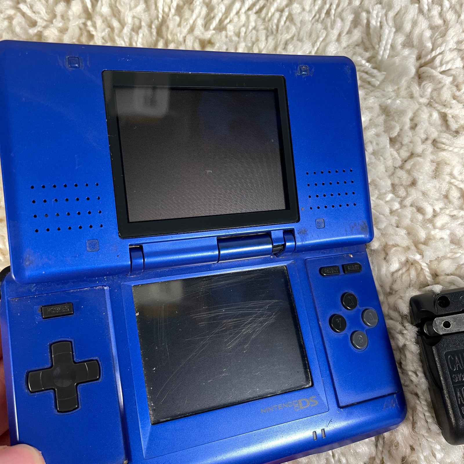 Nintendo DS Original NTR-001 Cobalt Blue Handheld Console System READ