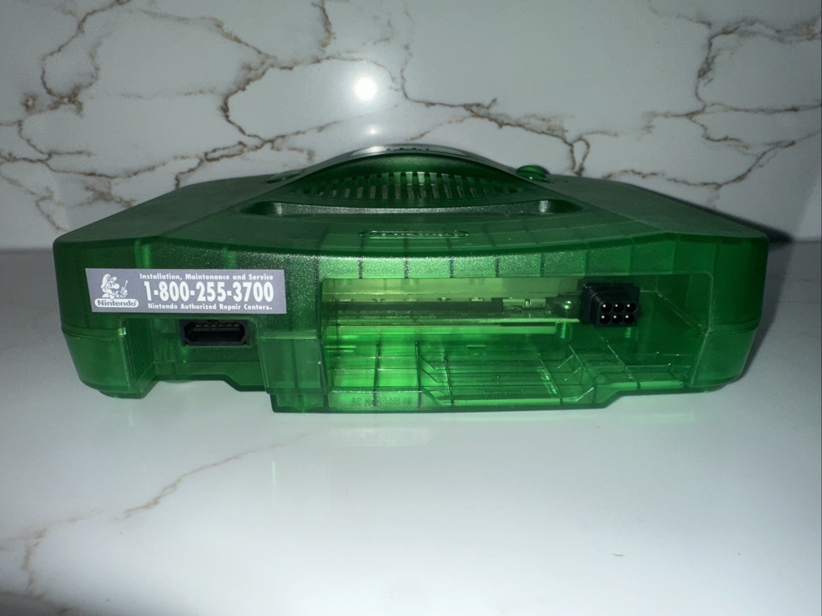 Vintage N64 Funtastic Jungle Translucent GREEN Nintendo-64 Gaming Console System