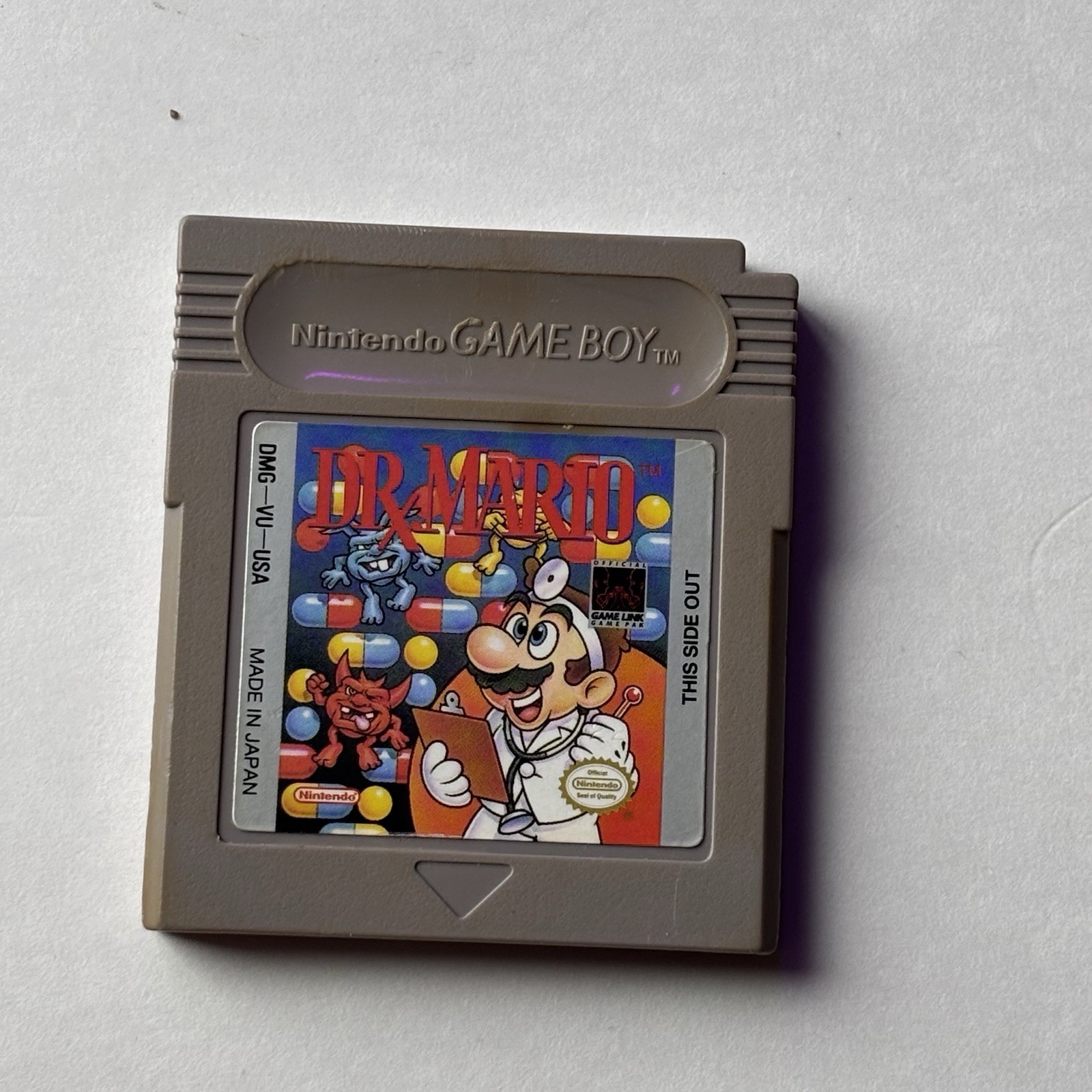 Nintendo Game Boy Pocket Silver With Dr Mario Tested Works