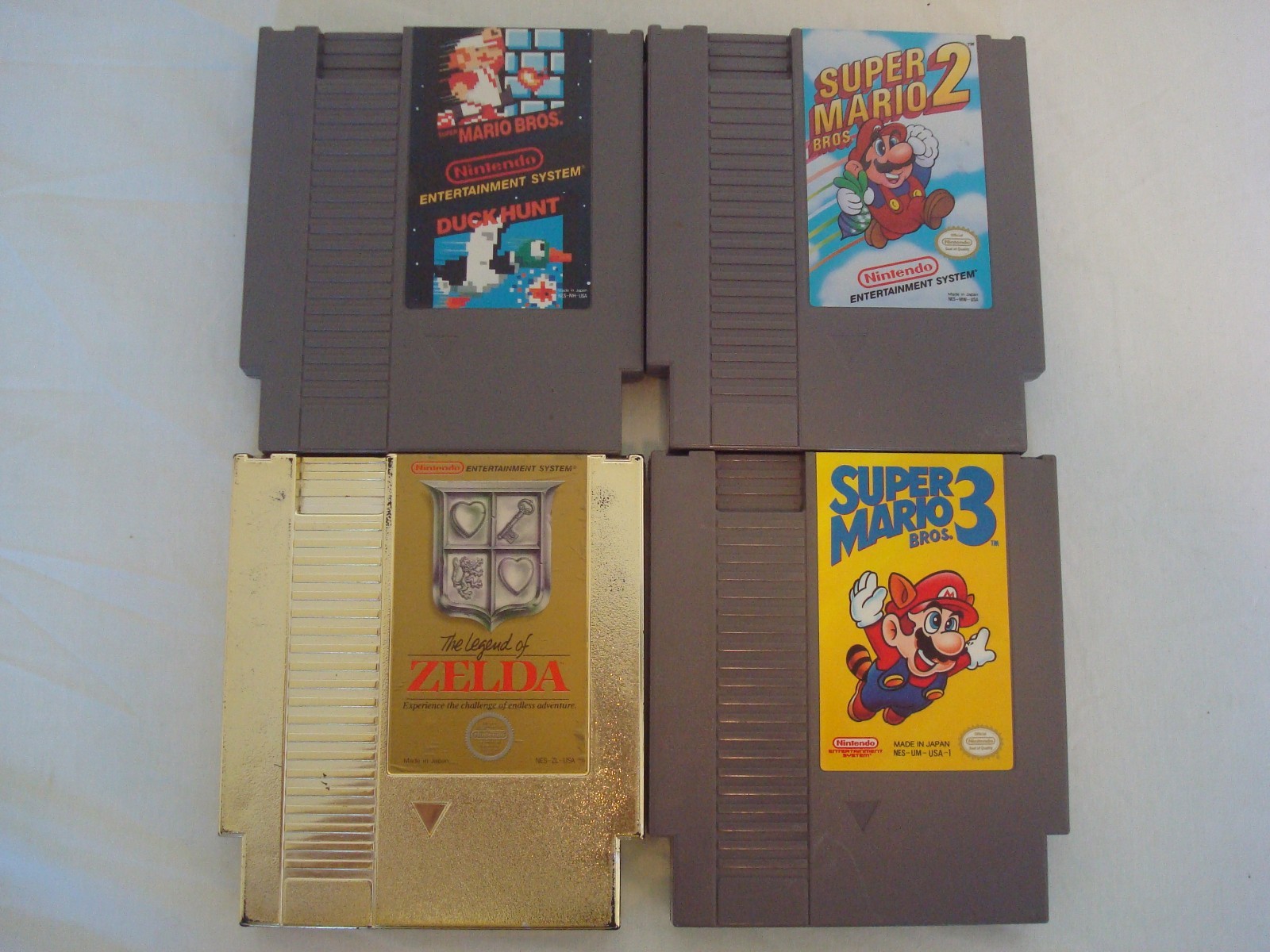 Nintendo NES ORIGINAL Console Bundle NEW PIN Super Mario Bros 1 2 3 GOLD ZELDA