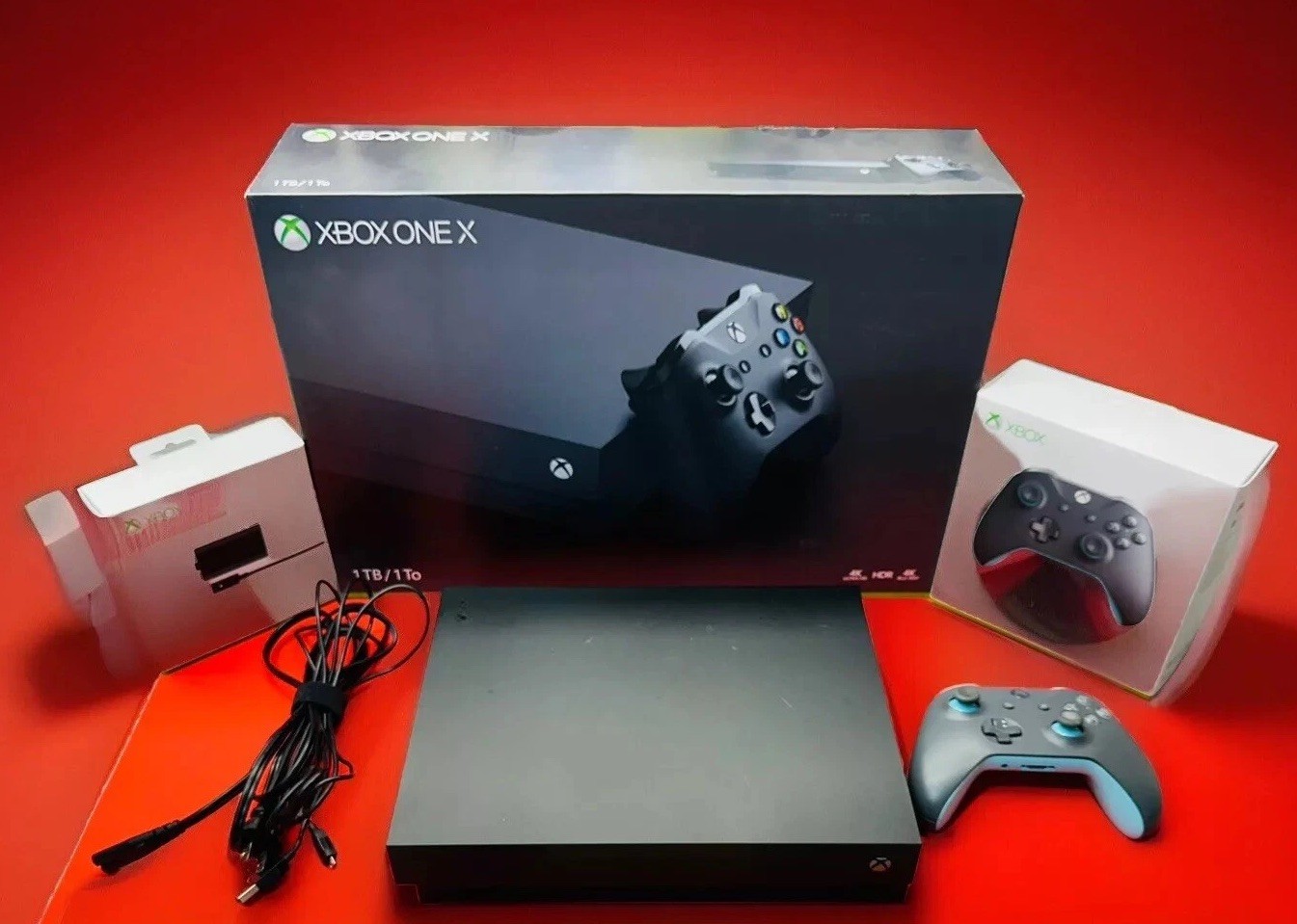Microsoft XBox One X 1TB Console Black Video Game System & Remote Controller