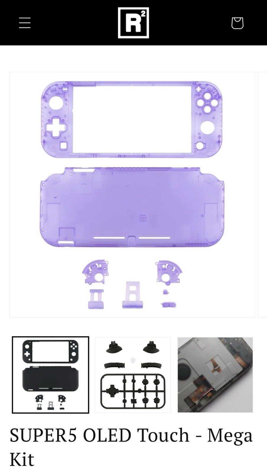 NEW Super5 OLED Touch Mega Kit by Retro Remake / Taki Udon – Atomic Purple