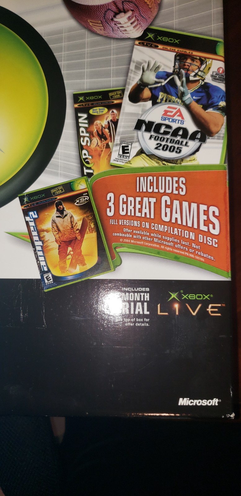 Ultra Rare SEALED New original xbox with 3 games inside the box.