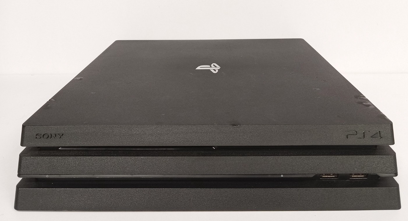 Sony PlayStation 4 PS4 Pro 1TB Console + Cables (CUH-7215B, 2020) FF, *COND* #16