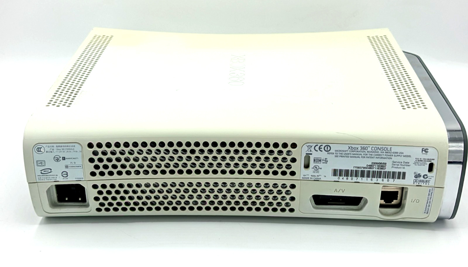 Microsoft Xbox 360 Phat Game Console Only 20GB HDD – Xenon – Cleaned & Repasted