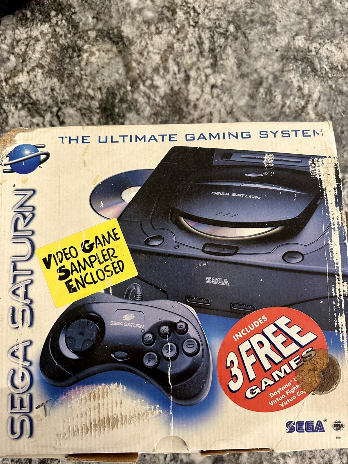 Super Rare Sega Saturn SS Game Console Box Set System North America Version