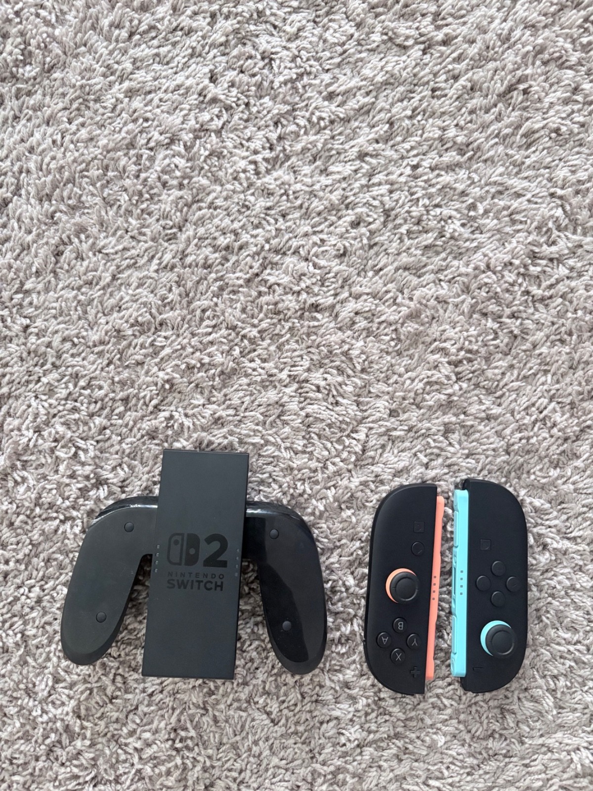 Nintendo Switch HAC-001(-01) with Blue and Red Joy-Con Controllers and Mario…