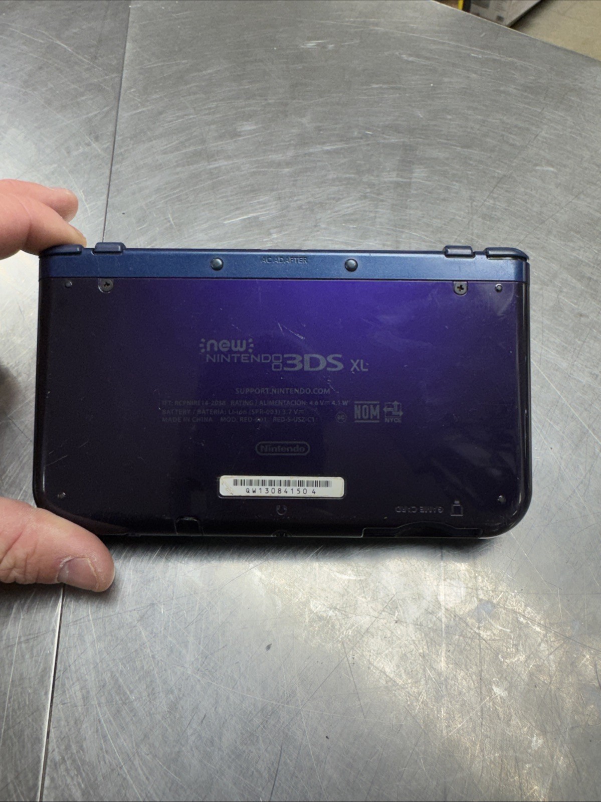 Nintendo New 3DS XL Galaxy Edition Handheld Console System RED-001 Tested