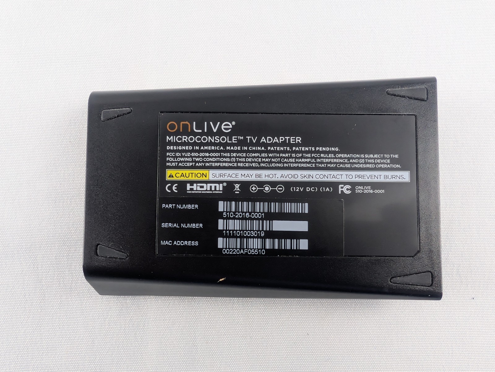 OnLive Game System MicroConsole Complete Boxed Set Controller Cables Manuals