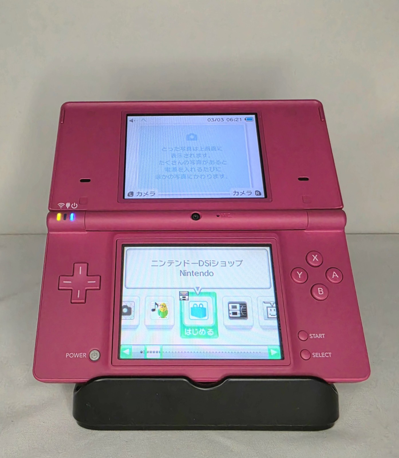 Nintendo DSi Pink Handheld Console System TWL-001(JPN) NTSC-J Wi-Fi 256MB