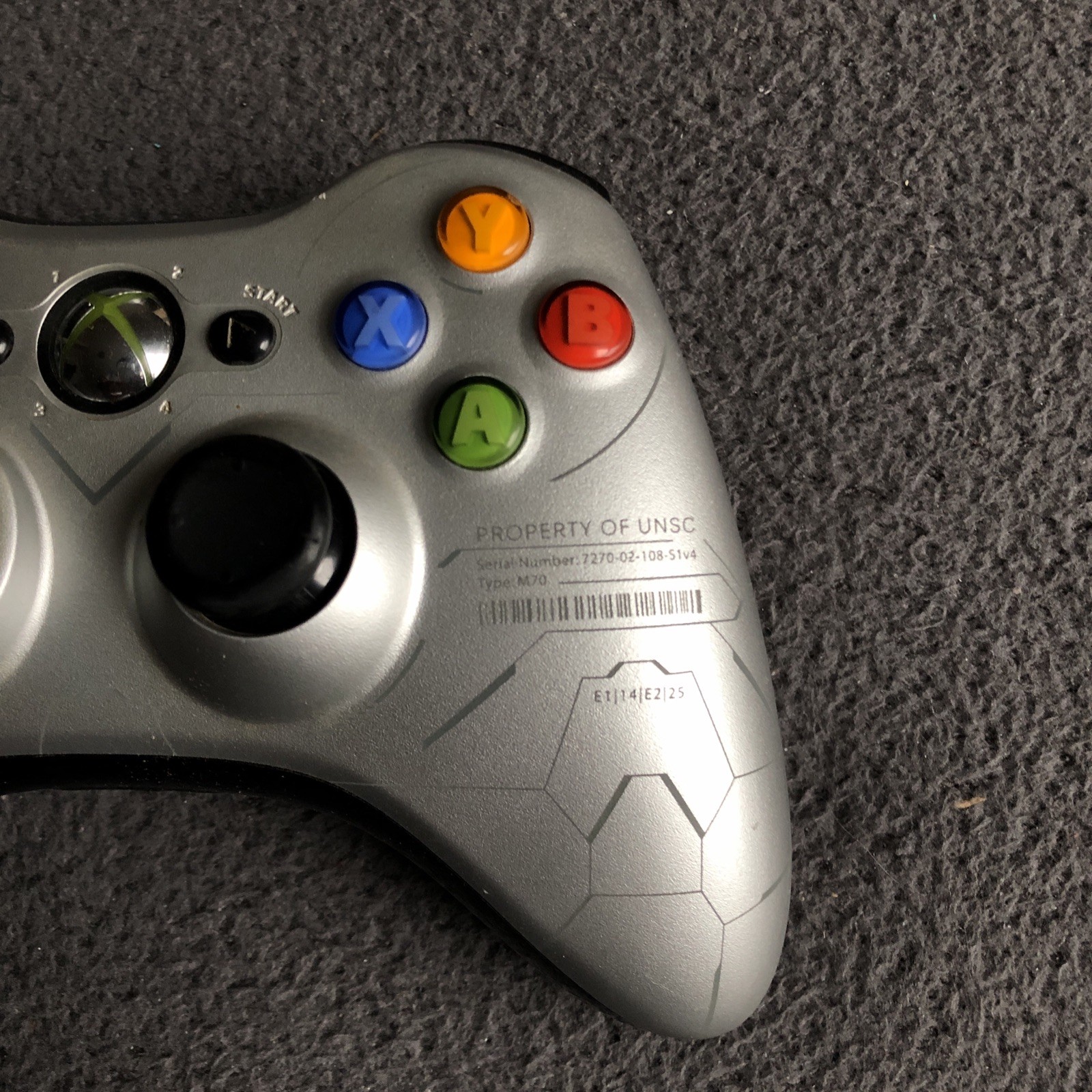 Xbox 360 Slim Console Chrome Trim 250GB Metro V1 Dash w/ Halo Controller – WORKS