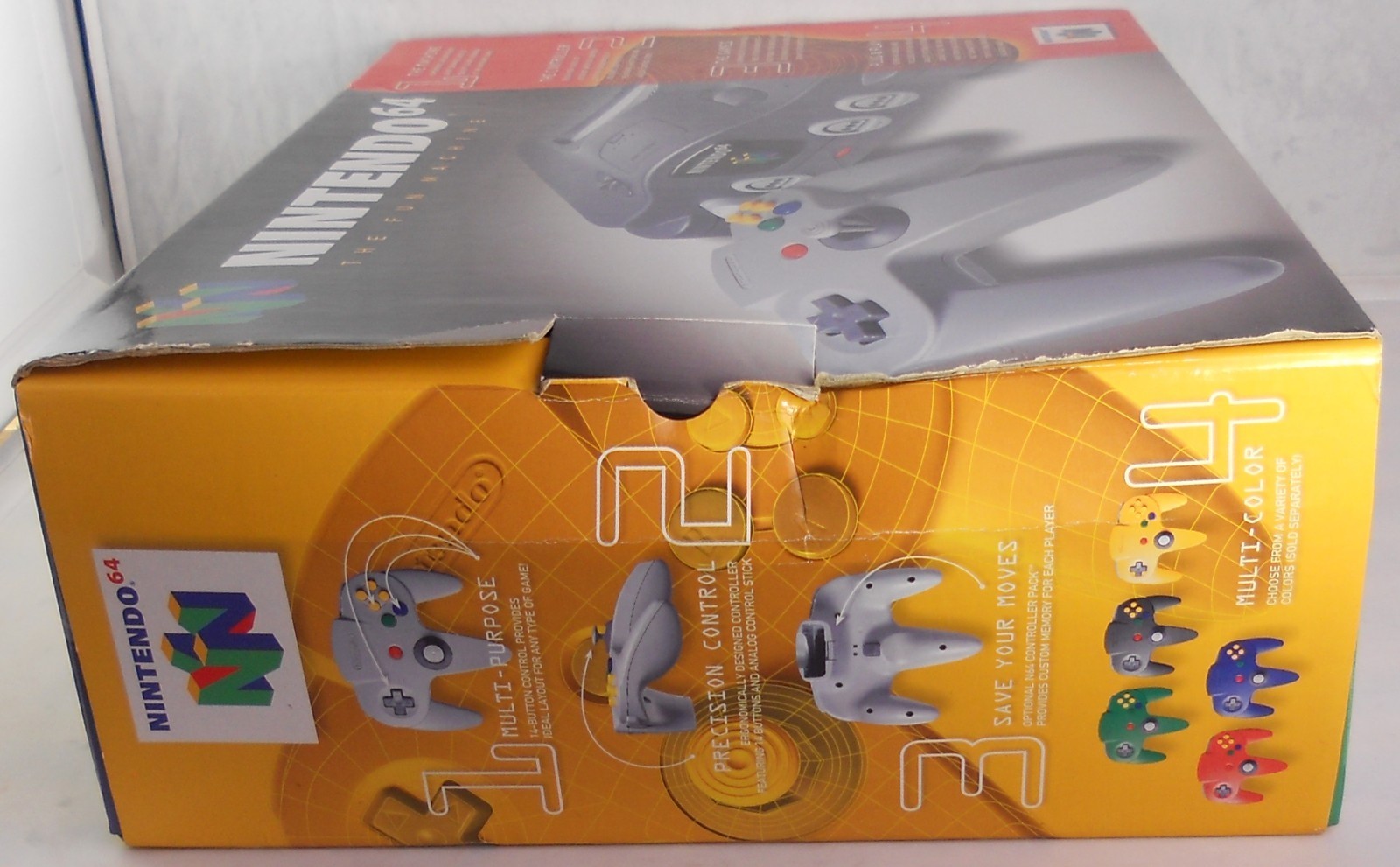 1996 Nintendo 64 Launch Edition Console Game Control Deck Complete in Box CIB