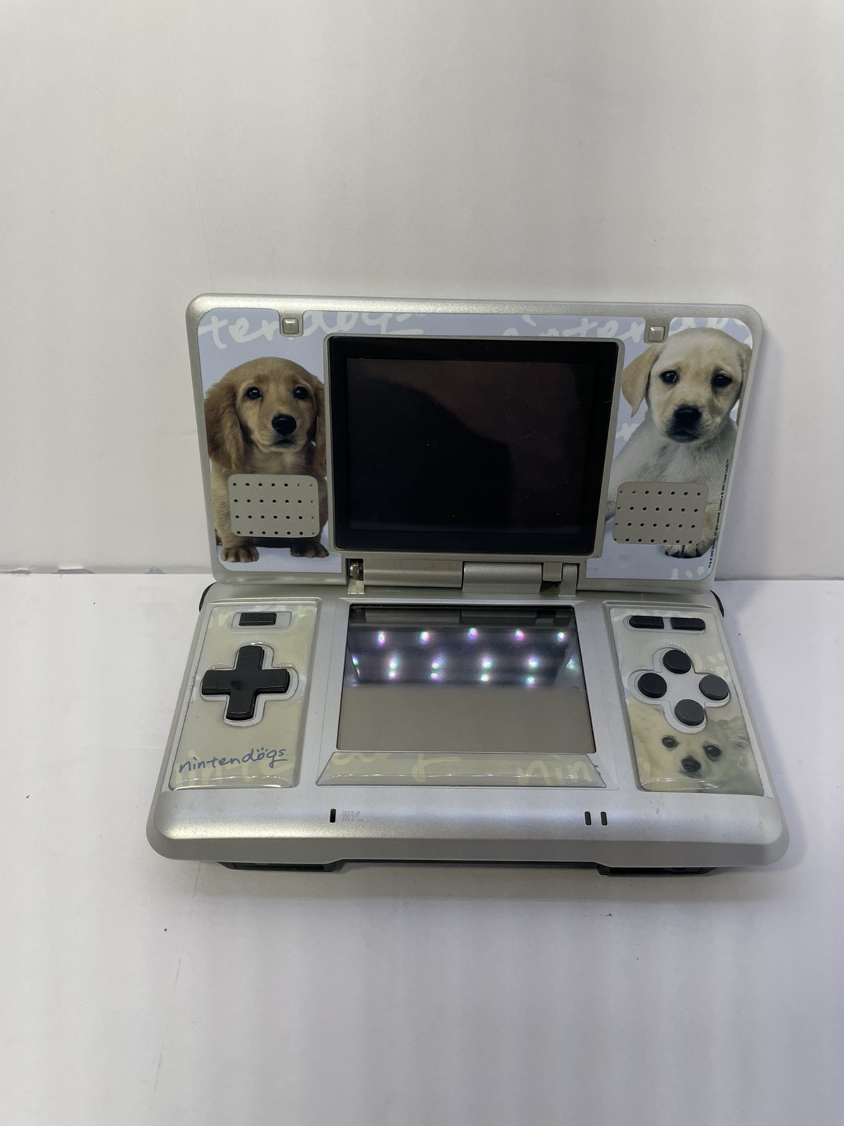Nintendo DS Original Console – Silver Grey – Works. But Broken Hinge Is Broken
