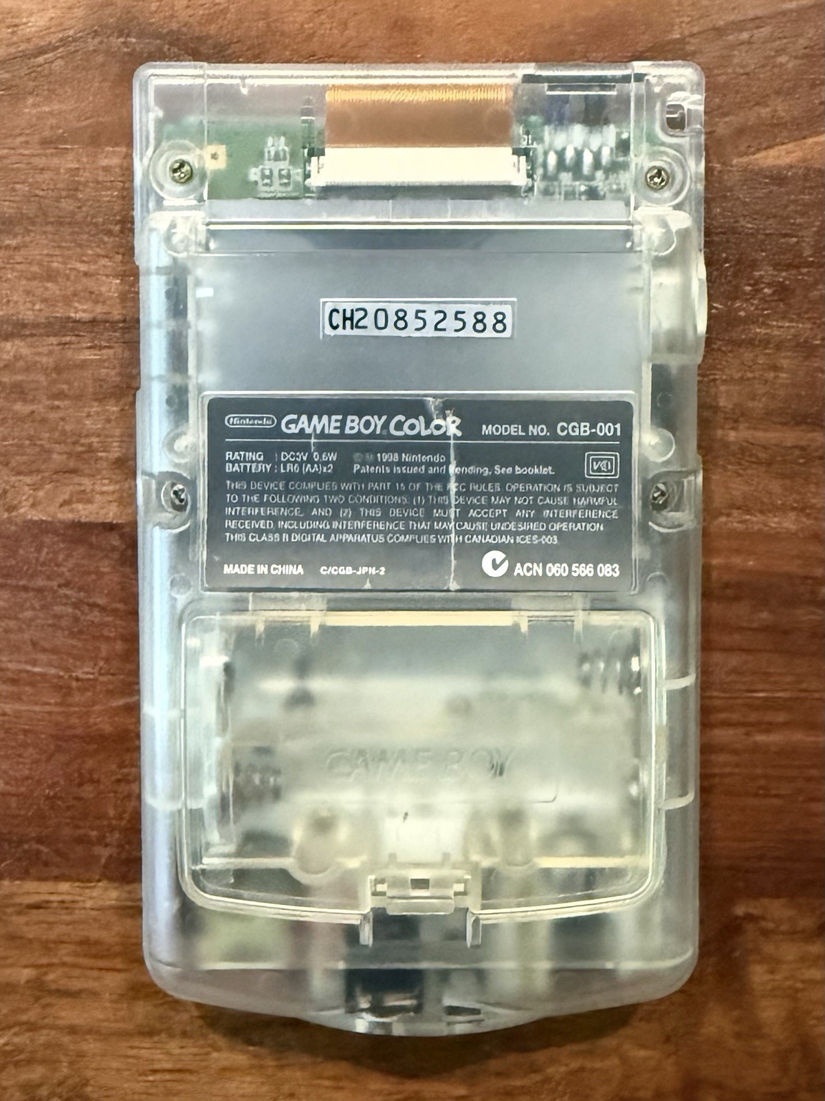 Nintendo Game Boy Color Handheld System – Clear tested works US SELLER