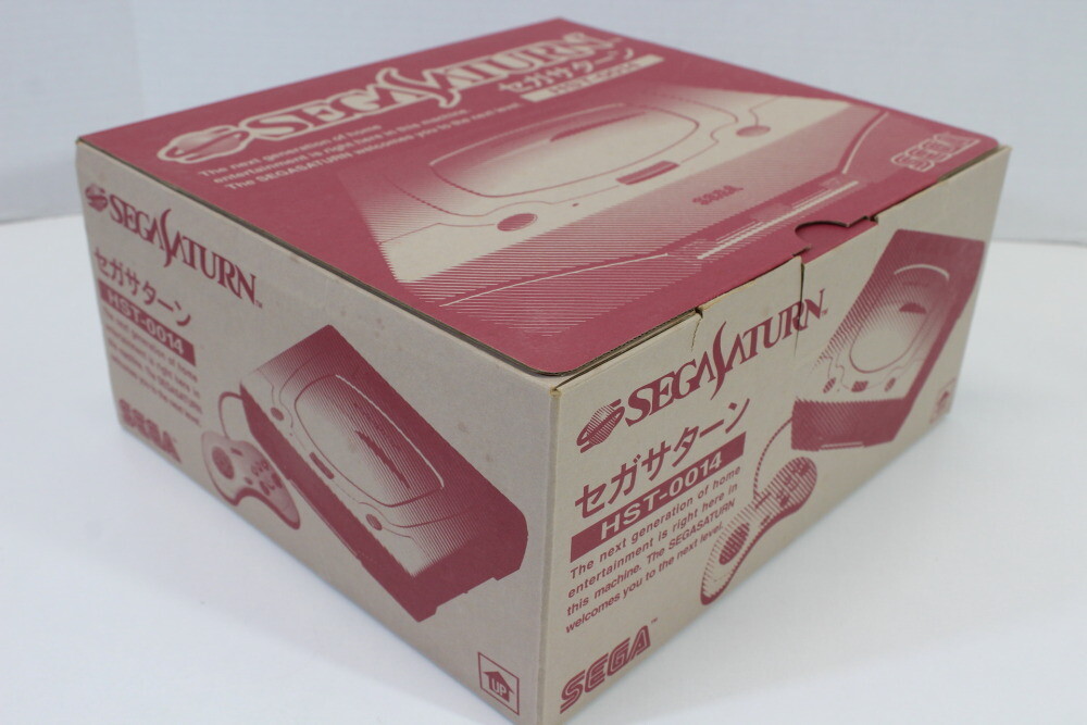 SEGA Saturn White Console Controller AC AV Boxed HST-3220 SS Matching Serial # 2