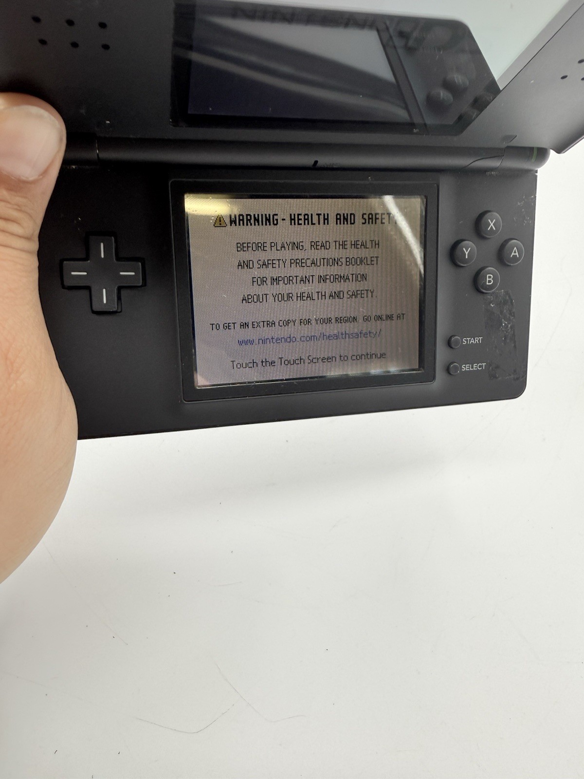 Nintendo DS Lite USG-001 Red/Black Handheld Console w Charger