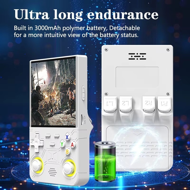 R36s Retro Handheld Game Console 128GB Portable Gaming Player