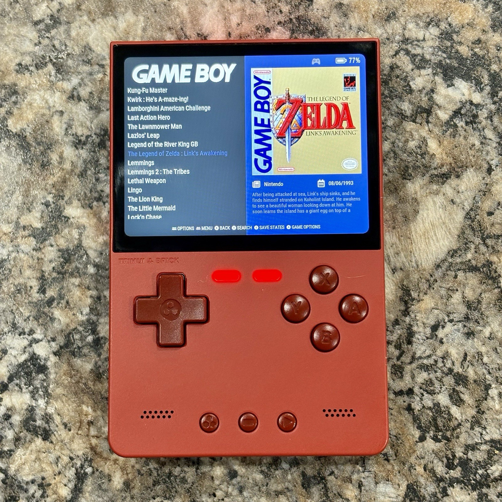 New Trimui Brick Gaming Handheld, New 64GB Card, Custom Loaded Ready To Play