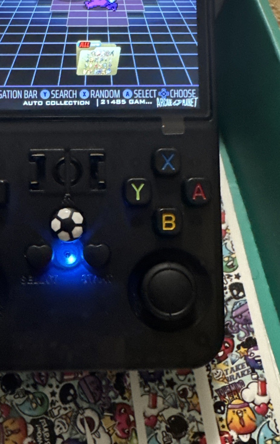 R36Max Open Source Handheld Game Console, Black, USB-C Connectivity