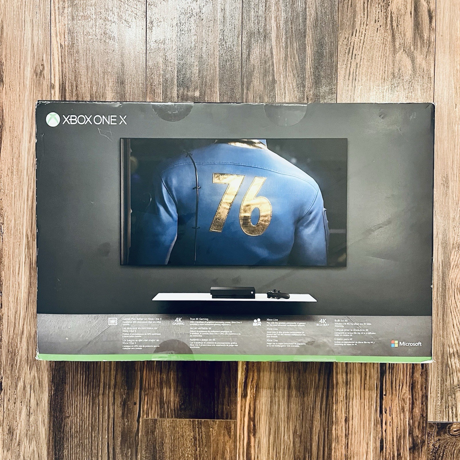 SEALED Microsoft Xbox One X 1TB Console Fallout 76 Bundle – Black (CYV-00146)