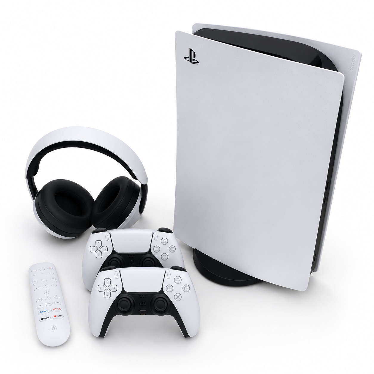 PS5 Digital Edition Bundle Sony INZONE H9 Headset 2 Controllers Stand