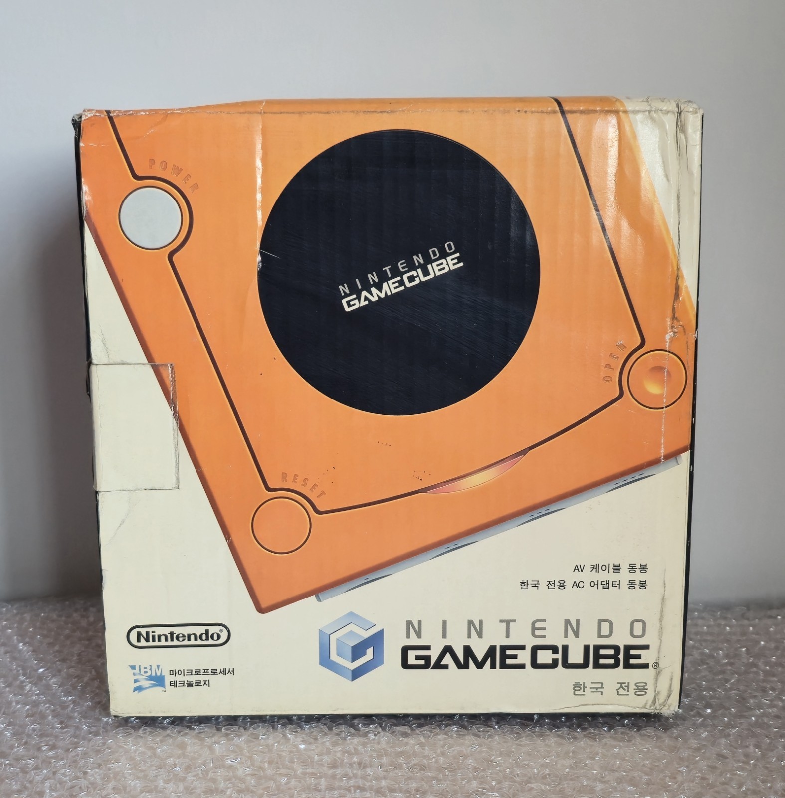 Korean Orange Nintendo Gamecube Console Boxed Rare Korea Version NGC