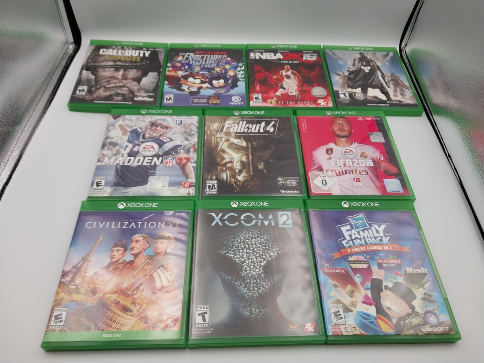 Xbox One Console 500GB System Bundle Lot With 2 Controllers & 10 Games – TESTED
