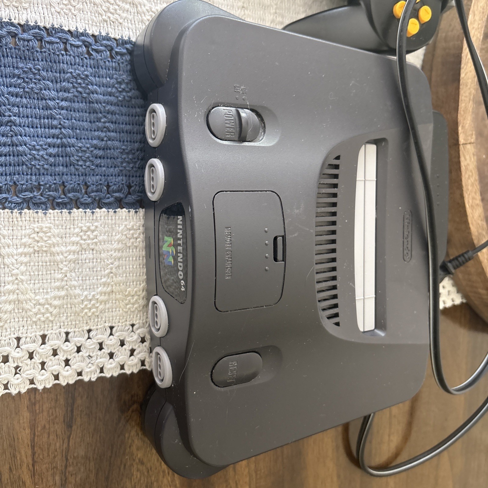 Nintendo 64 N64 Console Bundle w/Jumper Pack, 2 Controllers And cables Tested