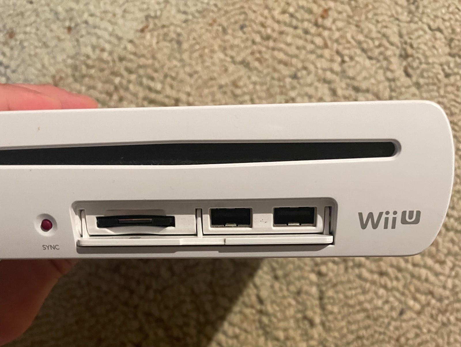 Nintendo Wii U Home Console White 8GB Bundle w/SD Card *Tested*