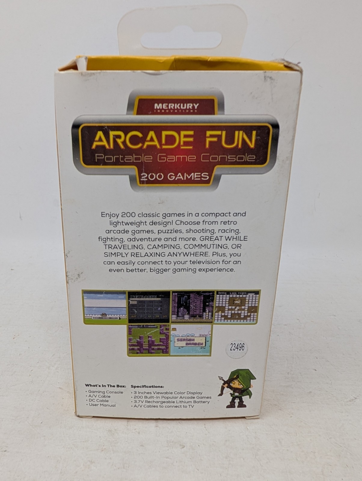 Merkury Innovations ARCADE FUN Portable Game Console – 200 Games Pre-loaded