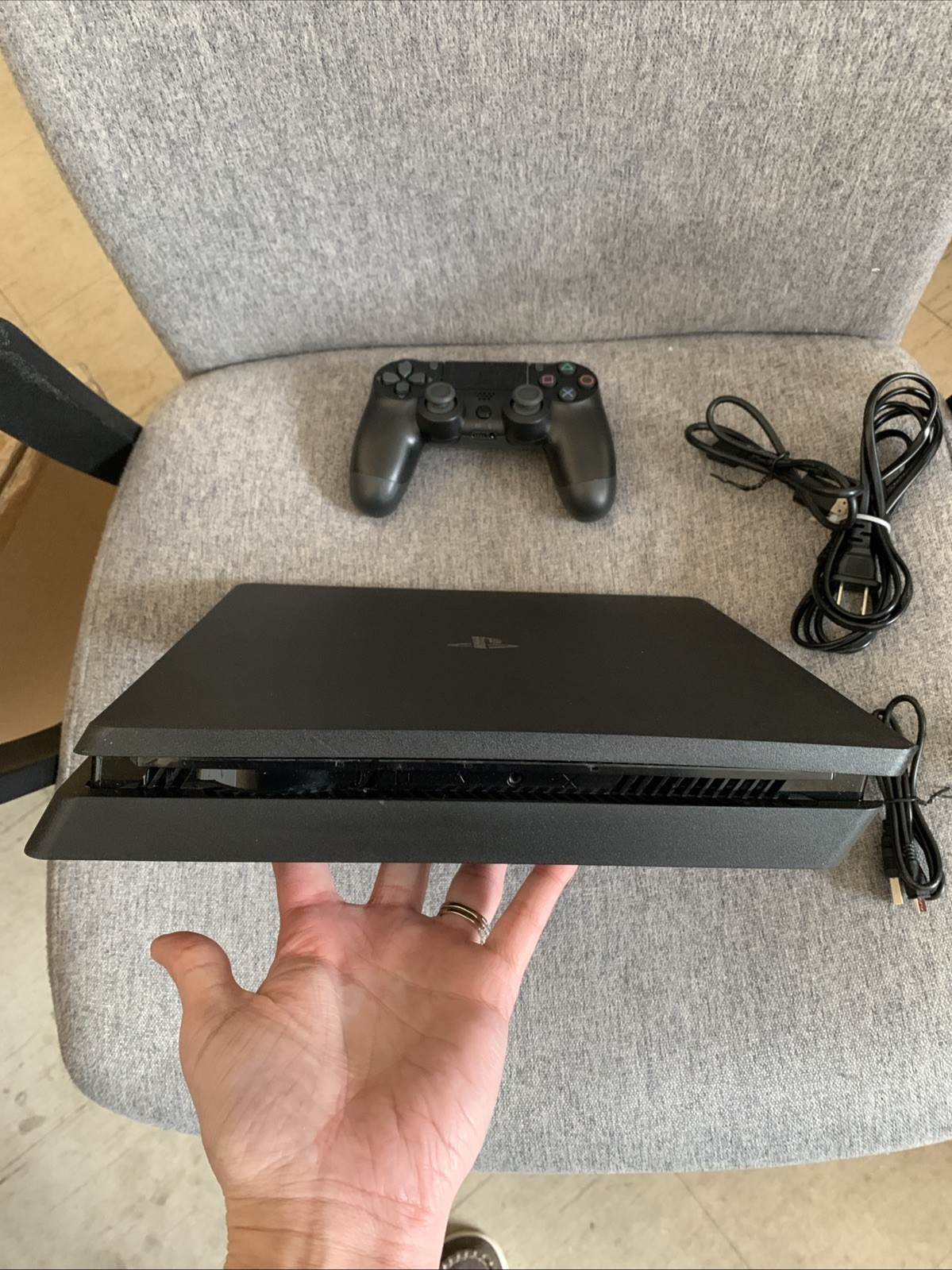 Sony PlayStation 4 Slim 500GB Gaming Console with Controller – Black