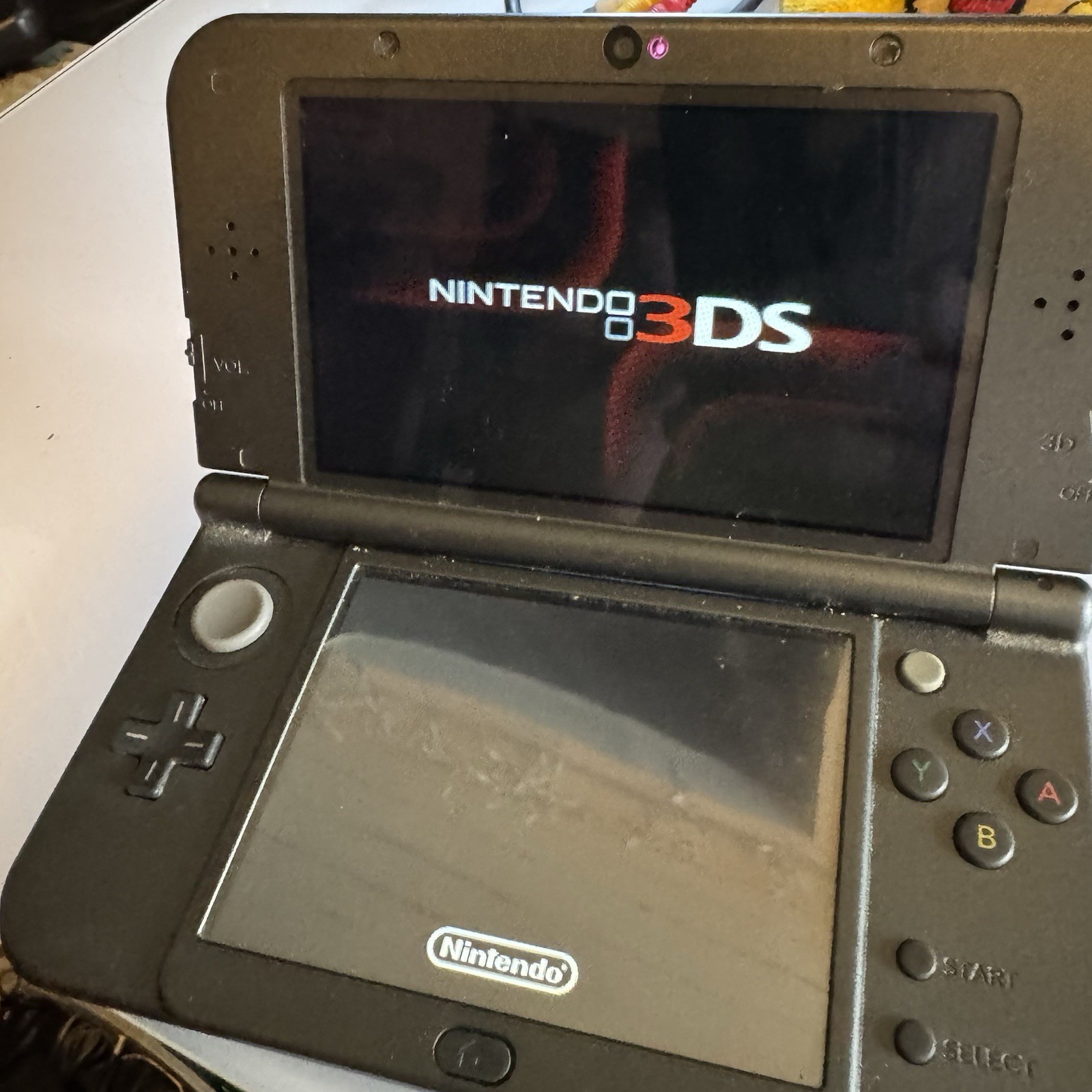 Nintendo New 3DS XL 4Gb SD card + Charger Silver Gray Black – Tested