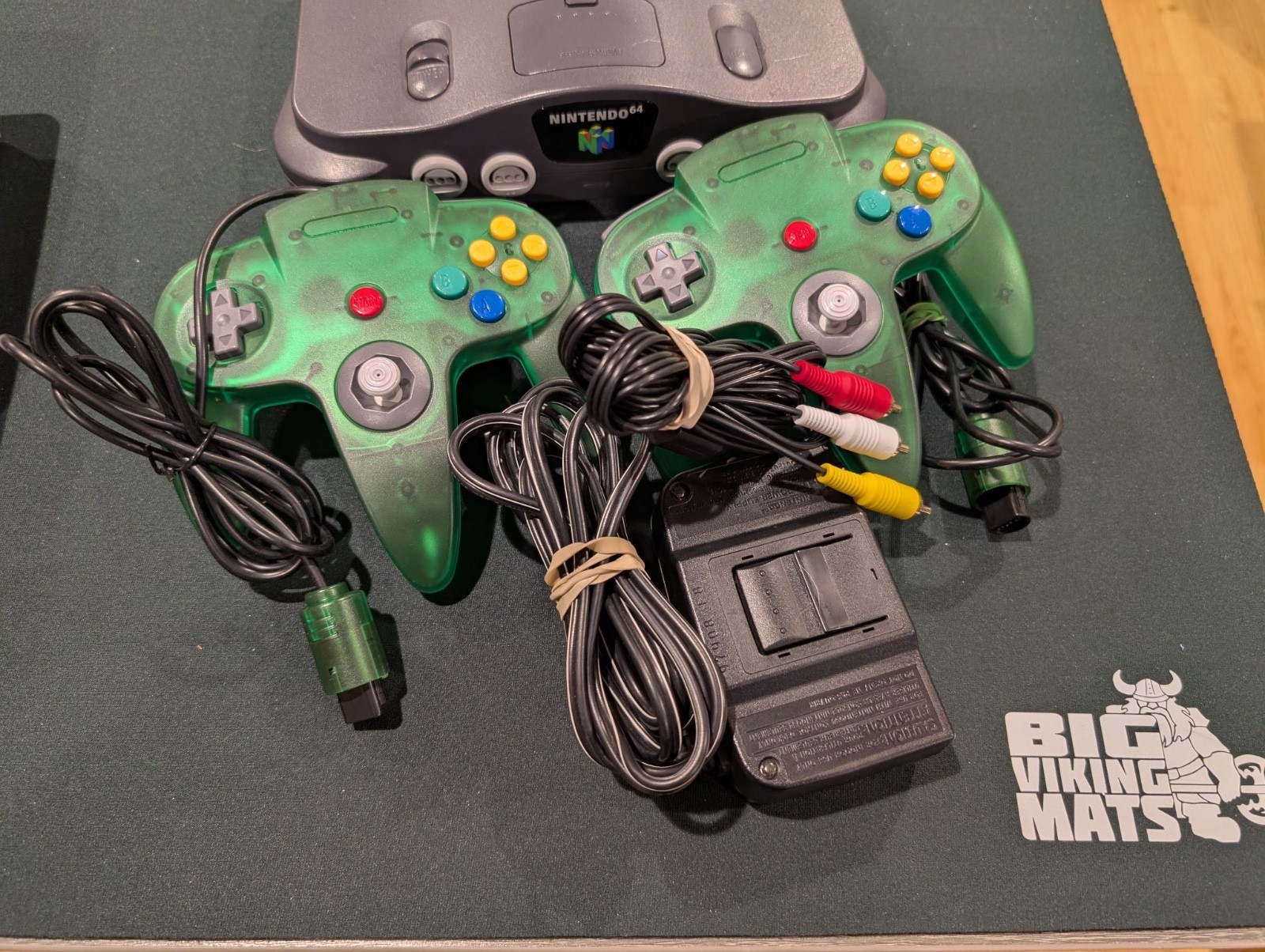 Nintendo 64 Black Console 2 Controllers And Cords – Recapped