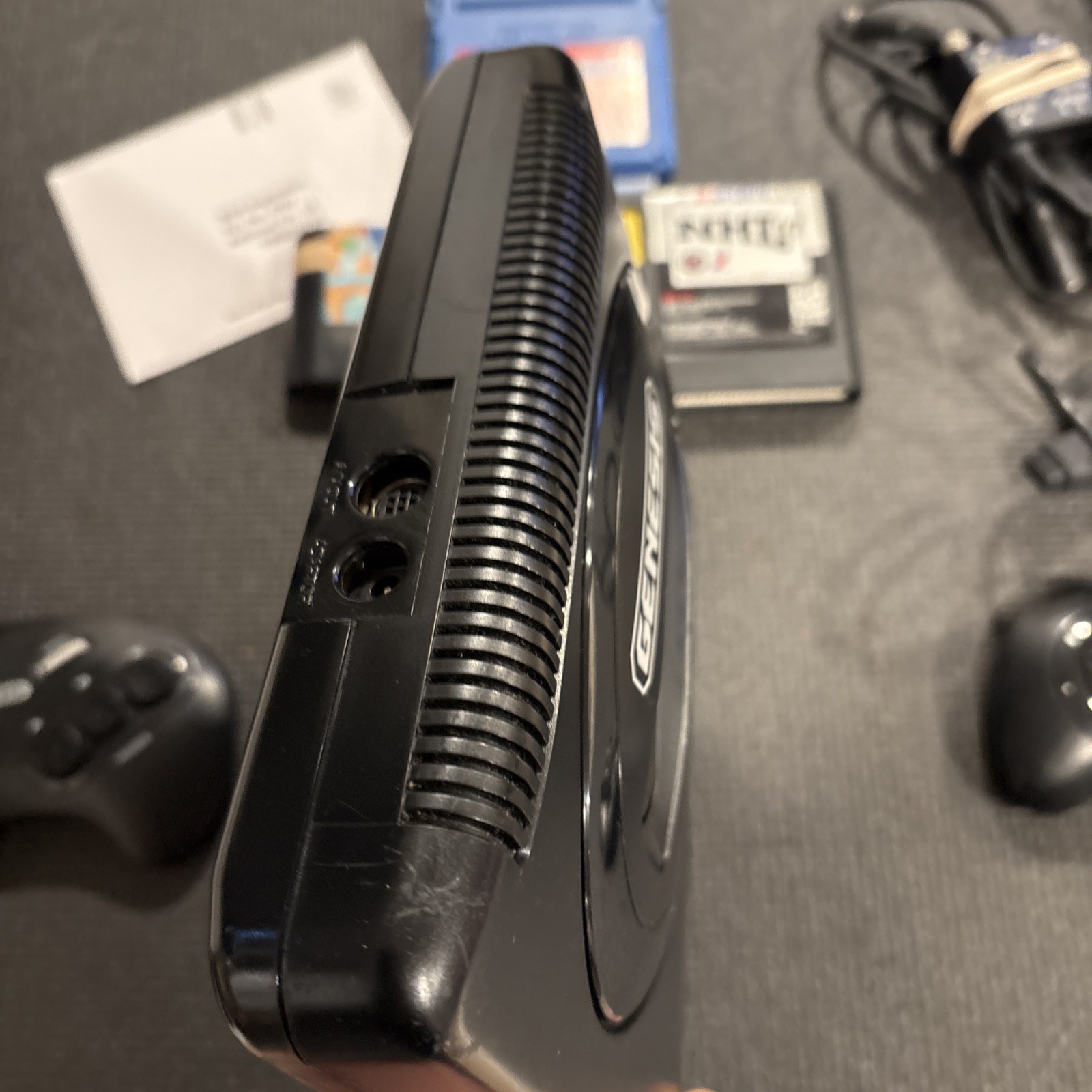 Sega Genesis Model 2 MK-1631 Console 2 Controllers Sonic & NHL Works Great!