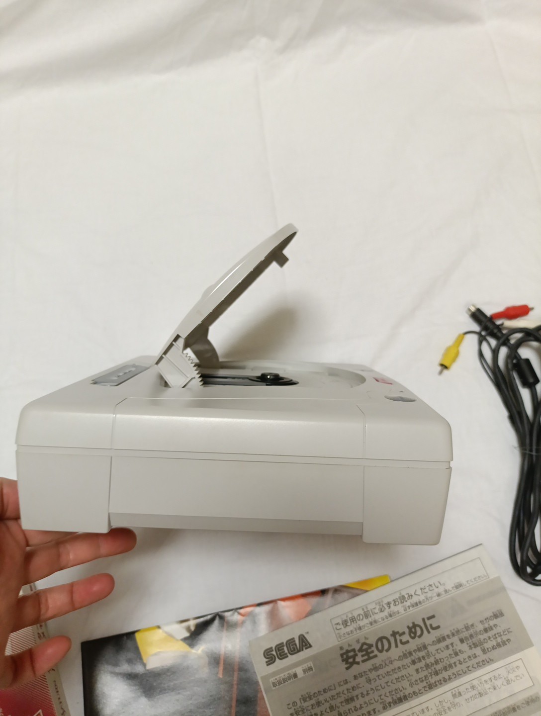 SEGA Saturn White Console Controller AC AV Boxed HST-3220 Power Memory HSS-0138