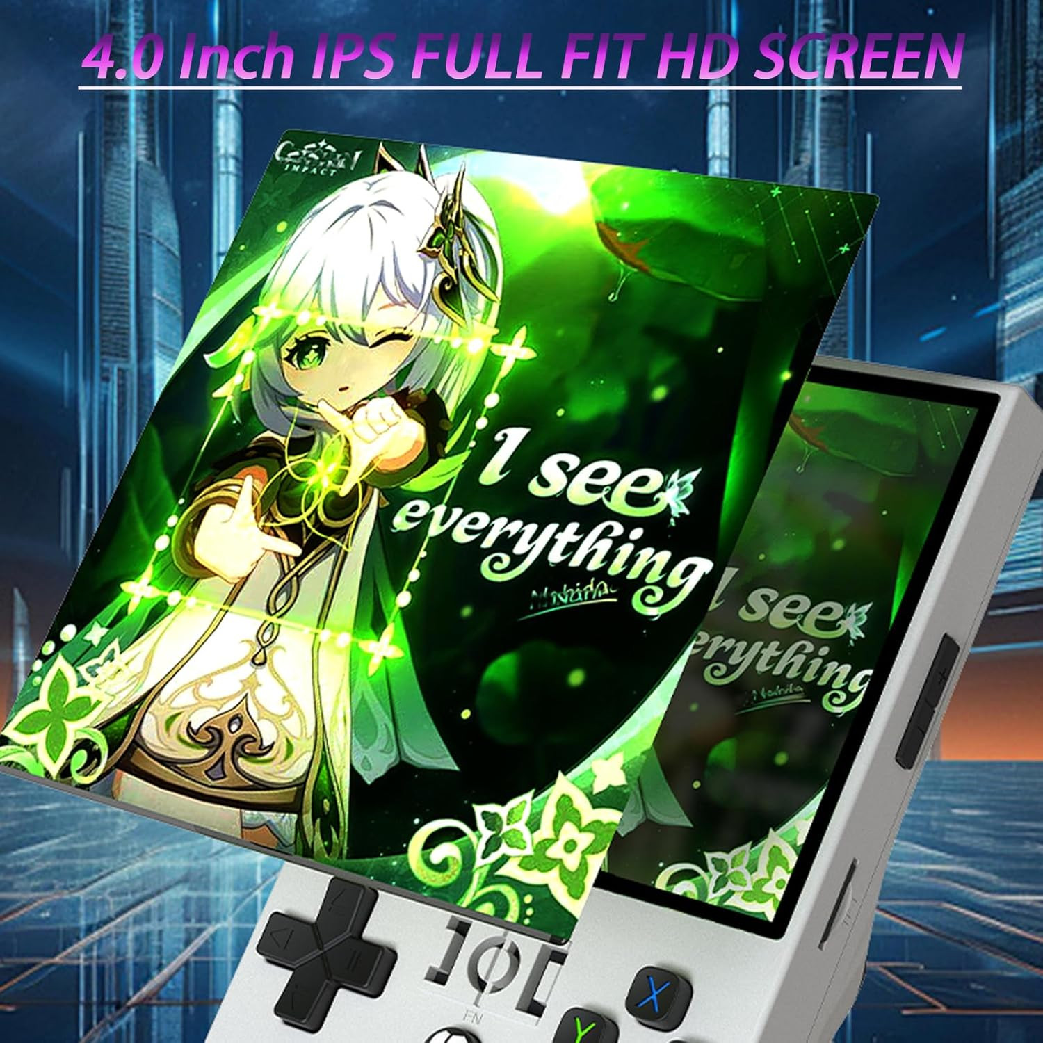 R36MAX Retro Handheld Game Console, 4000Mah Battery with 4 Inch IPS HD Screen, 6