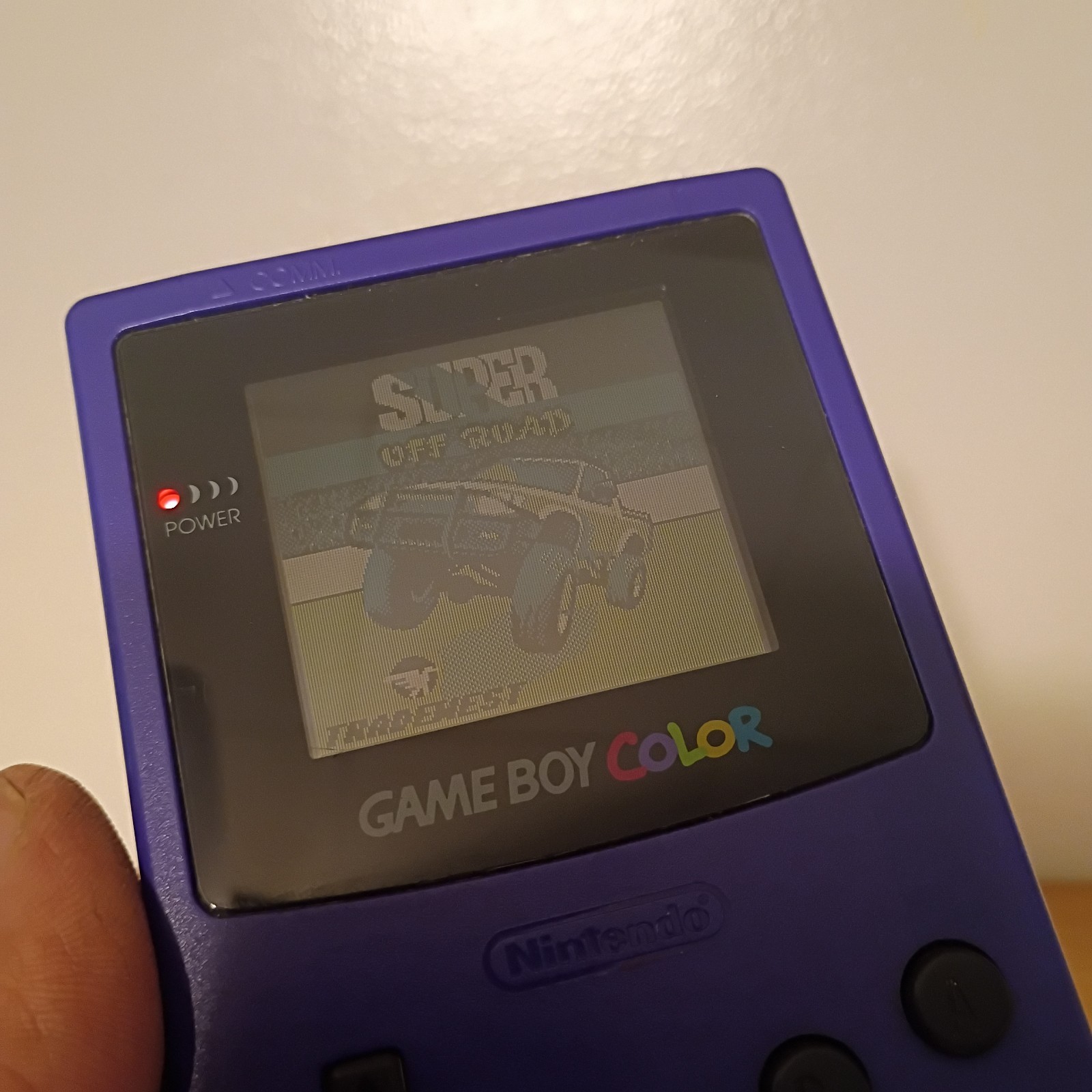 Grape Purple Nintendo Gameboy Color CGB-001 Tested And Working