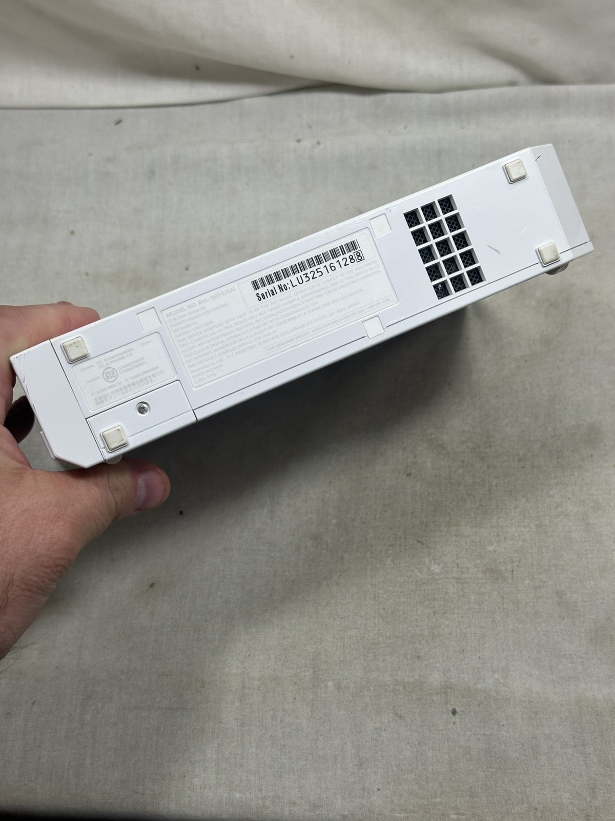 Nintendo Wii Replacement Console Only White Gamecube Compatible RVL-001 – Tested