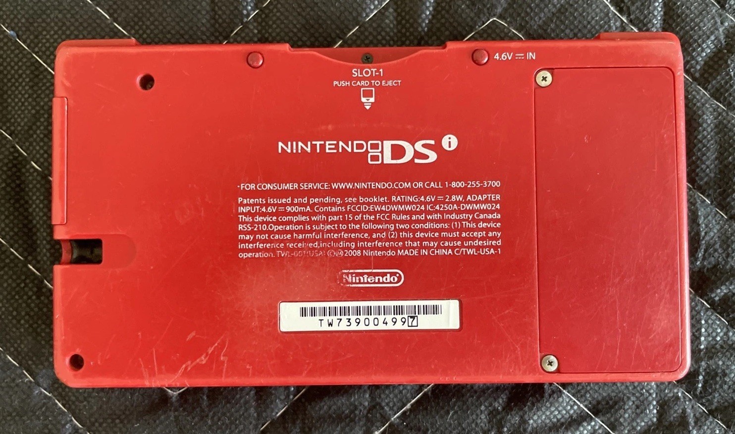 Nintendo DSi TWL-001 (USA) *For Parts or Repair* With 10 DS Cases + 5 Games Used