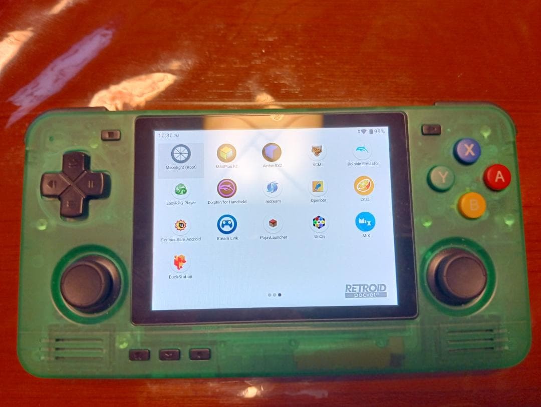 3DS/2DS/DS Retroid Pocket 2S 4Gb 128Gb Clear Green Japan