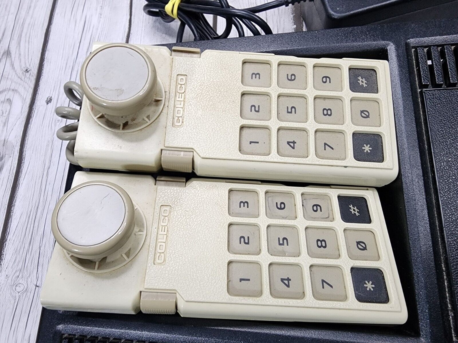 Coleco ColecoVision 2400 Game Console w/ 2 Controllers & 2 Keypad Gemstiks
